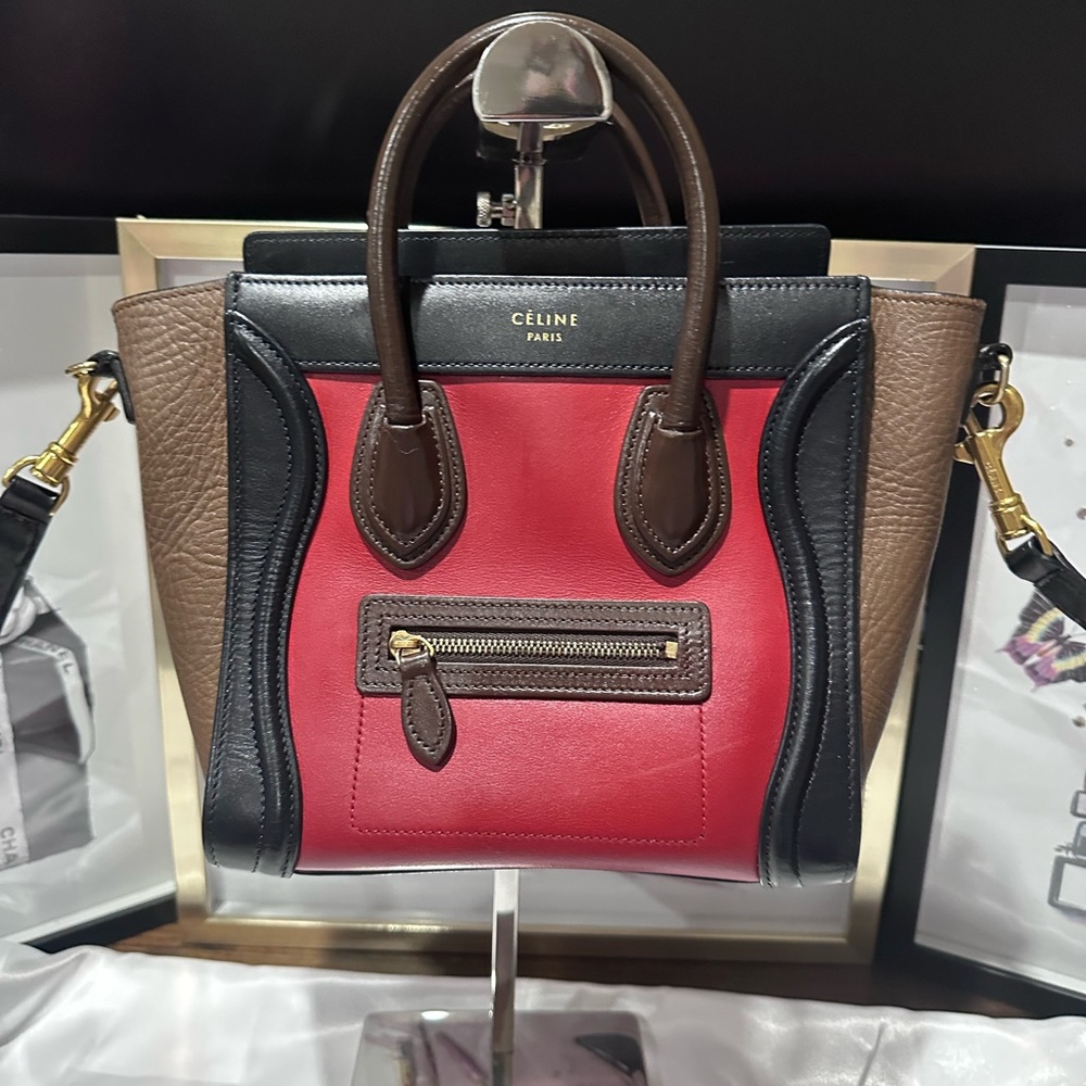 Celine Nano Tricolor Luggage Bag